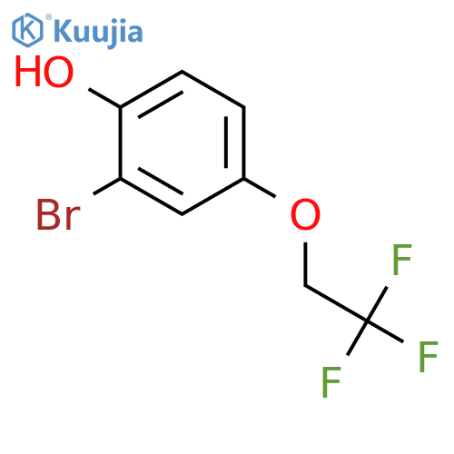 Phenol, 2-bromo-4-(2,2,2-trifluoroethoxy)- structure