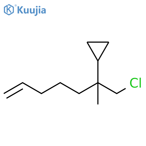 Cyclopropane, [1-(chloromethyl)-1-methyl-5-hexen-1-yl]- structure