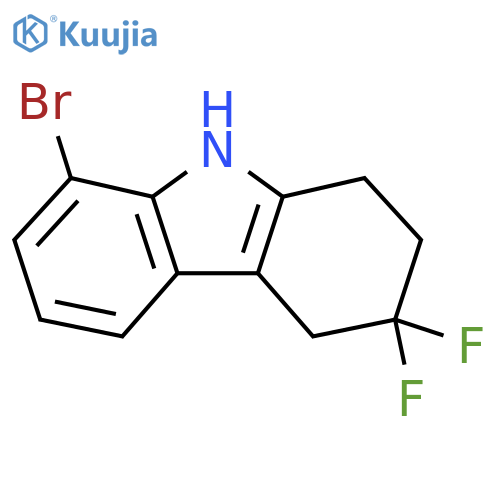 8-bromo-3,3-difluoro-2,3,4,9-tetrahydro-1H-carbazole structure