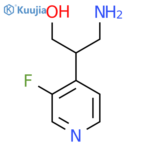 3-amino-2-(3-fluoropyridin-4-yl)propan-1-ol structure