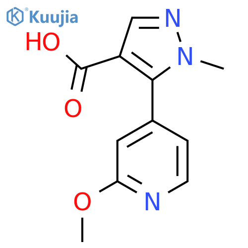 5-(2-methoxypyridin-4-yl)-1-methyl-1H-pyrazole-4-carboxylic acid structure