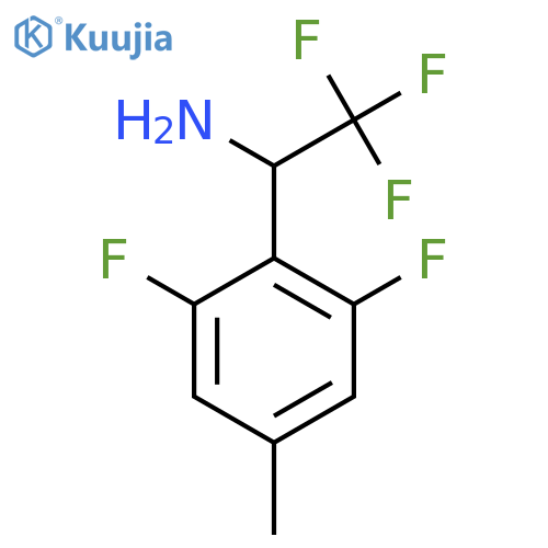 1-(2,6-difluoro-4-methylphenyl)-2,2,2-trifluoroethan-1-amine structure