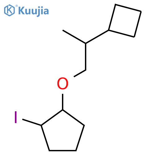 1-(2-cyclobutylpropoxy)-2-iodocyclopentane structure