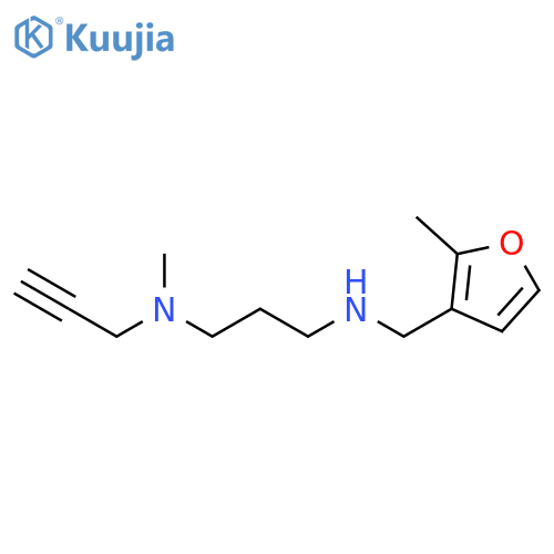 N1-Methyl-N3-[(2-methyl-3-furanyl)methyl]-N1-2-propyn-1-yl-1,3-propanediamine structure