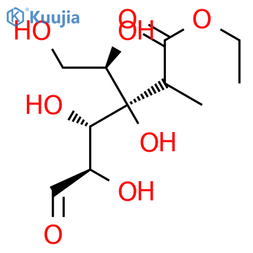 D-Allose, 4-C-(2-ethoxy-1-methyl-2-oxoethyl)- structure