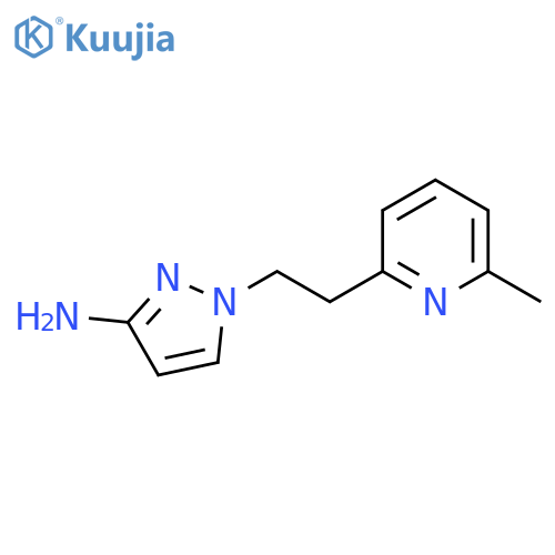 1-2-(6-methylpyridin-2-yl)ethyl-1H-pyrazol-3-amine structure
