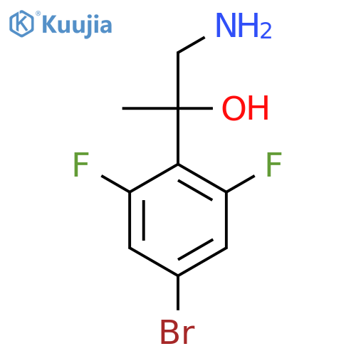 1-amino-2-(4-bromo-2,6-difluorophenyl)propan-2-ol structure