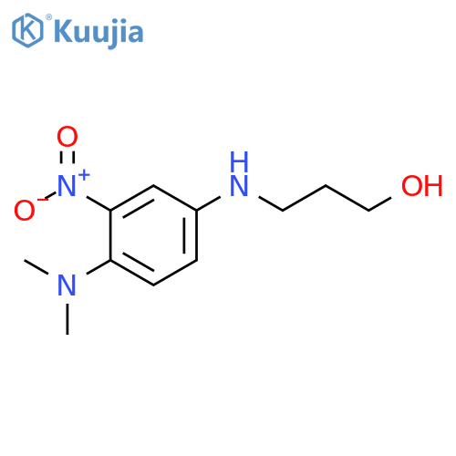 1-Propanol, 3-[[4-(dimethylamino)-3-nitrophenyl]amino]- structure