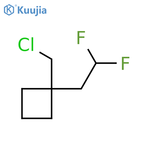 1-(Chloromethyl)-1-(2,2-difluoroethyl)cyclobutane structure