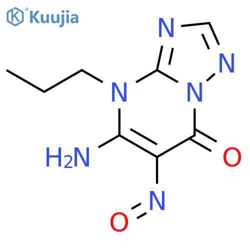 [1,2,4]Triazolo[1,5-a]pyrimidin-7(4H)-one, 5-amino-6-nitroso-4-propyl- structure