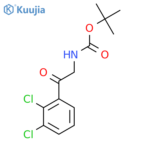 tert-butyl N-2-(2,3-dichlorophenyl)-2-oxoethylcarbamate structure