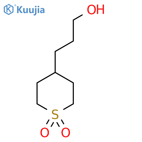 4-(3-hydroxypropyl)-1lambda6-thiane-1,1-dione structure