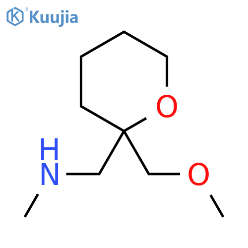 {2-(methoxymethyl)oxan-2-ylmethyl}(methyl)amine structure