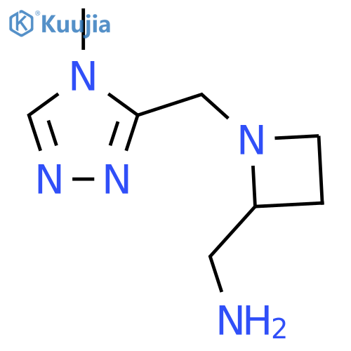 {1-(4-methyl-4H-1,2,4-triazol-3-yl)methylazetidin-2-yl}methanamine structure