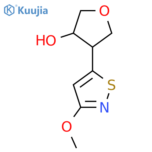 4-(3-methoxy-1,2-thiazol-5-yl)oxolan-3-ol structure