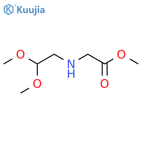 methyl 2-(2,2-dimethoxyethyl)aminoacetate structure