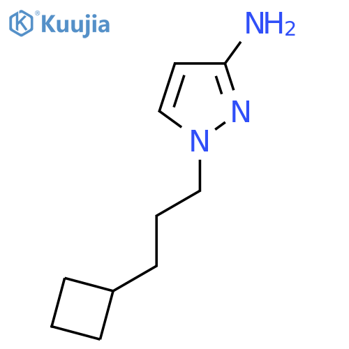 1-(3-cyclobutylpropyl)-1H-pyrazol-3-amine structure