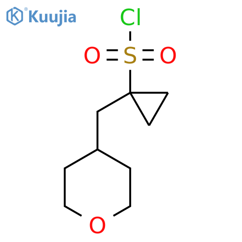 1-(oxan-4-yl)methylcyclopropane-1-sulfonyl chloride structure
