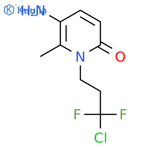 5-amino-1-(3-chloro-3,3-difluoropropyl)-6-methyl-1,2-dihydropyridin-2-one structure