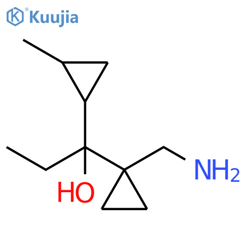 Cyclopropanemethanol, α-[1-(aminomethyl)cyclopropyl]-α-ethyl-2-methyl- structure