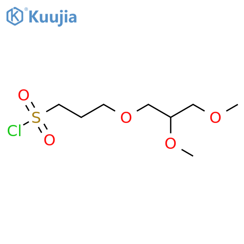 3-(2,3-dimethoxypropoxy)propane-1-sulfonyl chloride structure