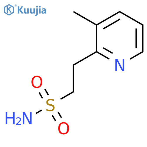 2-(3-methylpyridin-2-yl)ethane-1-sulfonamide structure