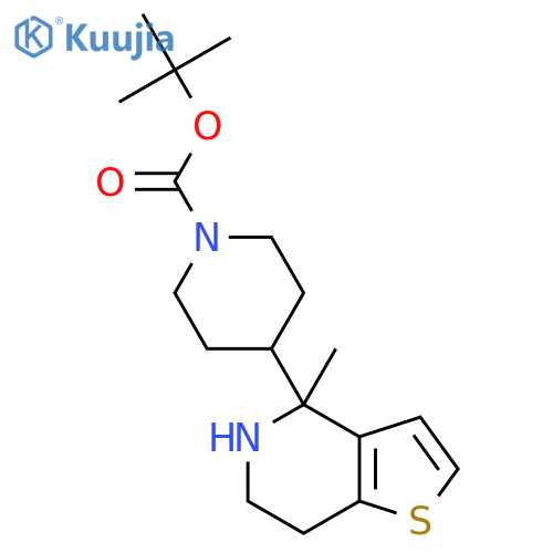 tert-butyl 4-{4-methyl-4H,5H,6H,7H-thieno3,2-cpyridin-4-yl}piperidine-1-carboxylate structure