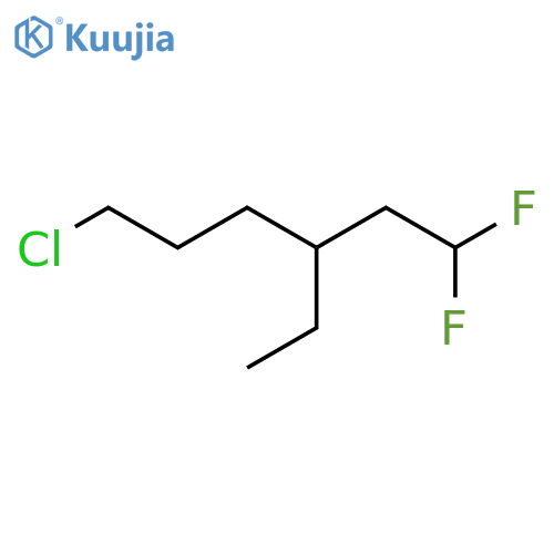 Hexane, 6-chloro-3-ethyl-1,1-difluoro- structure