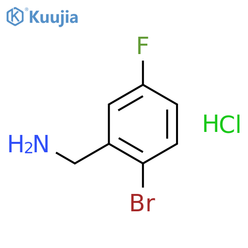 2-Bromo-5-fluorobenzylamine hydrochloride structure