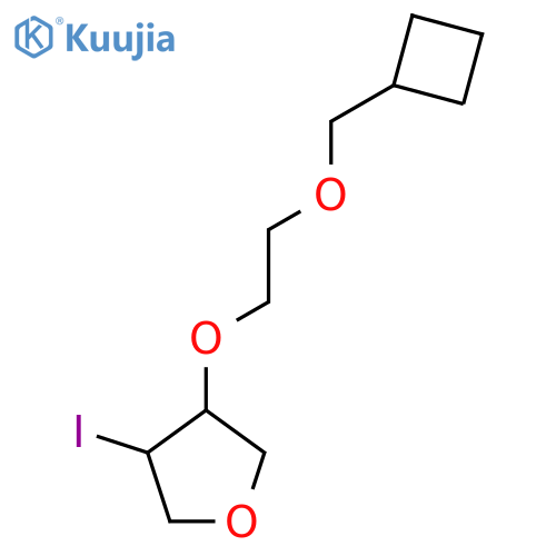 3-2-(cyclobutylmethoxy)ethoxy-4-iodooxolane structure