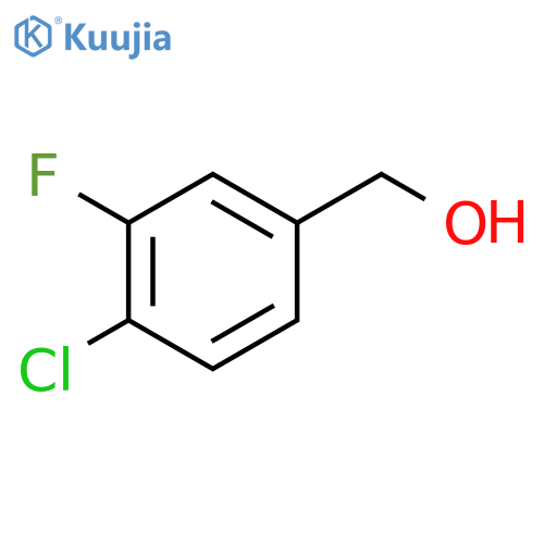 (4-chloro-3-fluorophenyl)methanol structure