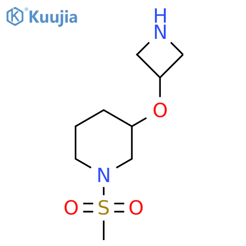 3-(azetidin-3-yloxy)-1-methanesulfonylpiperidine structure