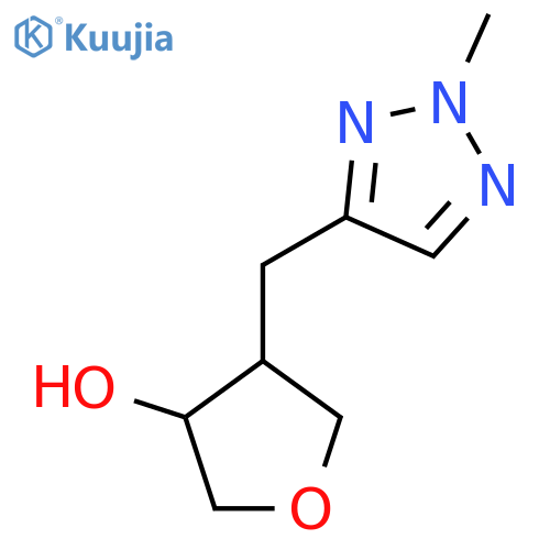 4-(2-methyl-2H-1,2,3-triazol-4-yl)methyloxolan-3-ol structure
