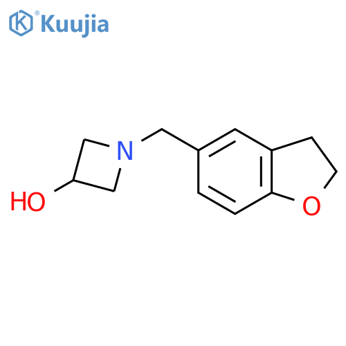 1-(2,3-Dihydro-5-benzofuranyl)methyl-3-Azetidinol structure