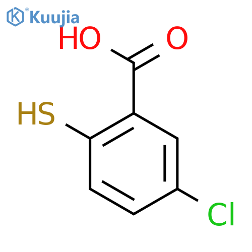5-chloro-2-sulfanylbenzoic acid structure