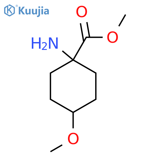 methyl (1s,4s)-1-amino-4-methoxycyclohexane-1-carboxylate structure