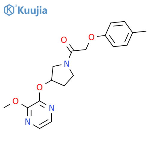 1-{3-[(3-methoxypyrazin-2-yl)oxy]pyrrolidin-1-yl}-2-(4-methylphenoxy)ethan-1-one structure