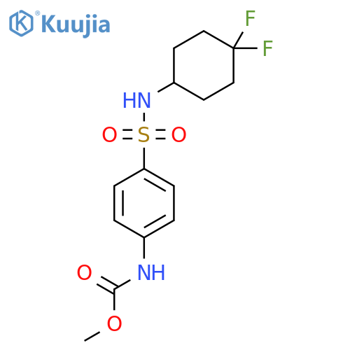 methyl N-{4-[(4,4-difluorocyclohexyl)sulfamoyl]phenyl}carbamate structure