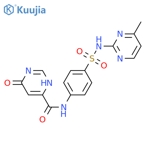 6-hydroxy-N-{4-[(4-methylpyrimidin-2-yl)sulfamoyl]phenyl}pyrimidine-4-carboxamide structure