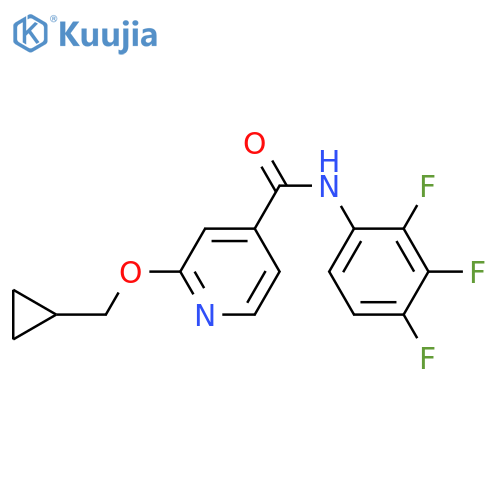 2-(cyclopropylmethoxy)-N-(2,3,4-trifluorophenyl)pyridine-4-carboxamide structure