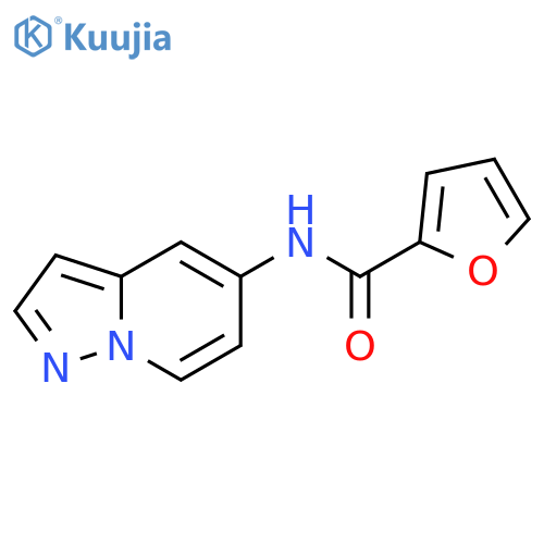 N-{pyrazolo[1,5-a]pyridin-5-yl}furan-2-carboxamide structure