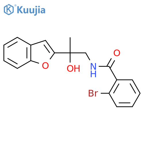 N-[2-(1-benzofuran-2-yl)-2-hydroxypropyl]-2-bromobenzamide structure