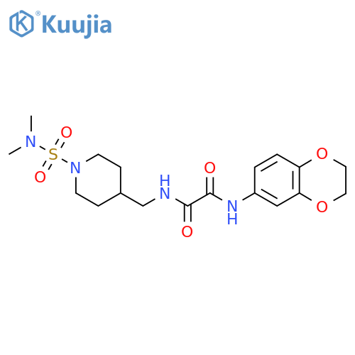 N'-(2,3-dihydro-1,4-benzodioxin-6-yl)-N-{[1-(dimethylsulfamoyl)piperidin-4-yl]methyl}ethanediamide structure
