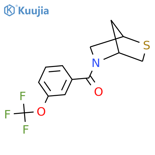 5-3-(trifluoromethoxy)benzoyl-2-thia-5-azabicyclo2.2.1heptane structure