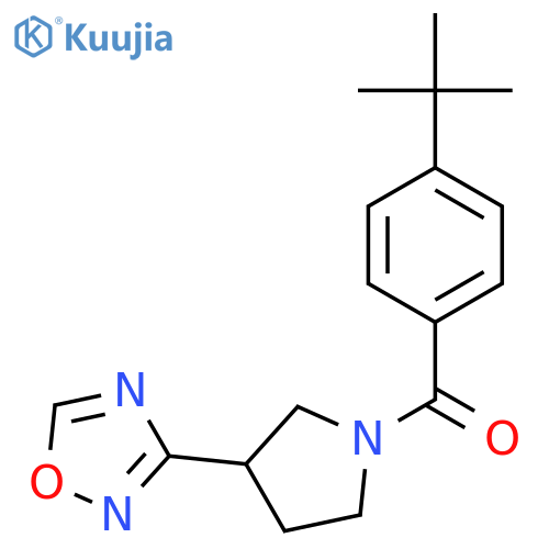 3-1-(4-tert-butylbenzoyl)pyrrolidin-3-yl-1,2,4-oxadiazole structure
