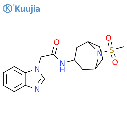 N-[8-(Methylsulfonyl)-8-azabicyclo[3.2.1]oct-3-yl]-1H-benzimidazole-1-acetamide structure