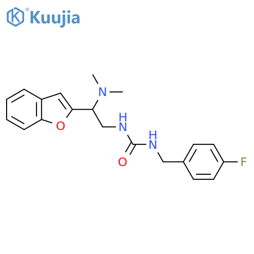 3-2-(1-benzofuran-2-yl)-2-(dimethylamino)ethyl-1-(4-fluorophenyl)methylurea structure
