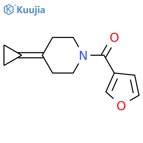 4-cyclopropylidene-1-(furan-3-carbonyl)piperidine structure