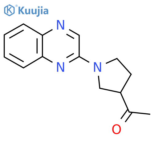 1-1-(quinoxalin-2-yl)pyrrolidin-3-ylethan-1-one structure