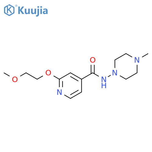 2-(2-Methoxyethoxy)-N-(4-methyl-1-piperazinyl)-4-pyridinecarboxamide structure